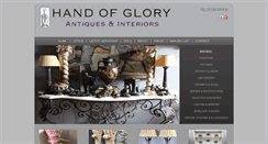 Desktop Screenshot of handofgloryantiques.com